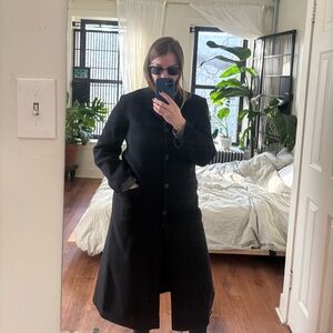 Women's Wool Black Coat